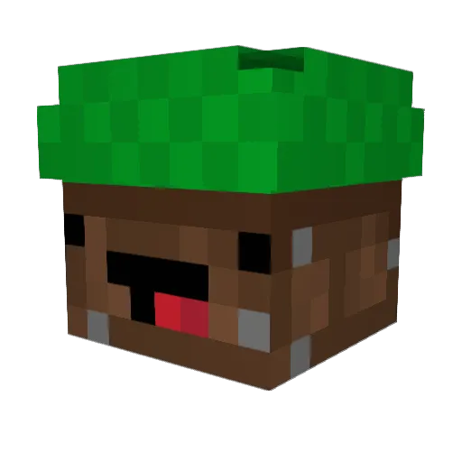 Bakasimbouri Minecraft avatar head, 3D render