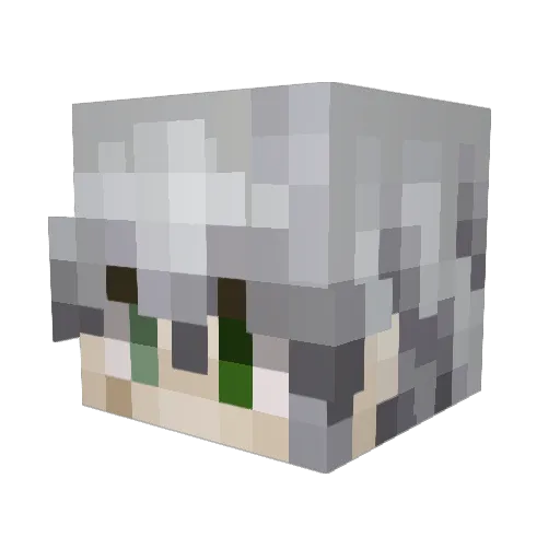 Bakastarando Minecraft avatar head, 3D render