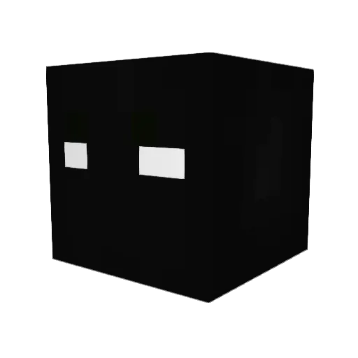 Bakaw Minecraft avatar head, 3D render