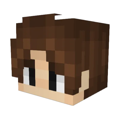 BakeBanna Minecraft avatar head, 3D render