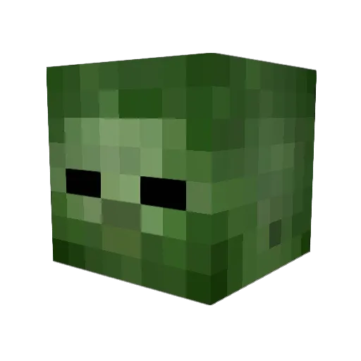 Baked260 Minecraft avatar head, 3D render