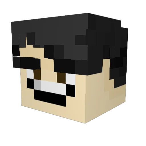 BakedBean266 Minecraft avatar head, 3D render
