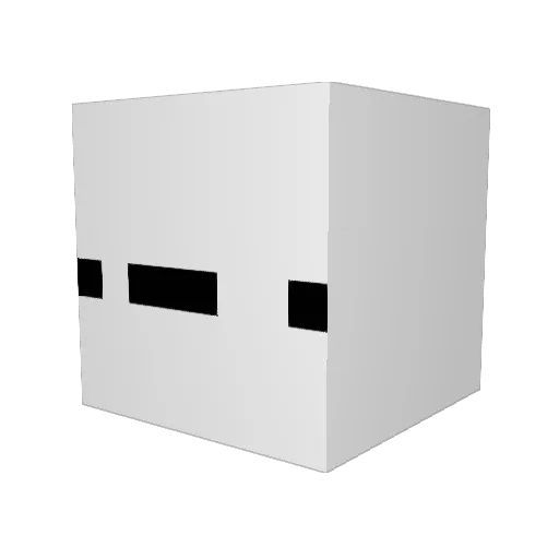 BakedBirb Minecraft avatar head, 3D render