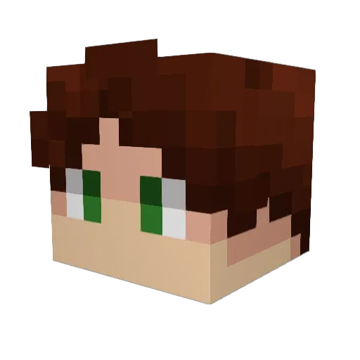 BakedBreadGuy Minecraft avatar head, 3D render