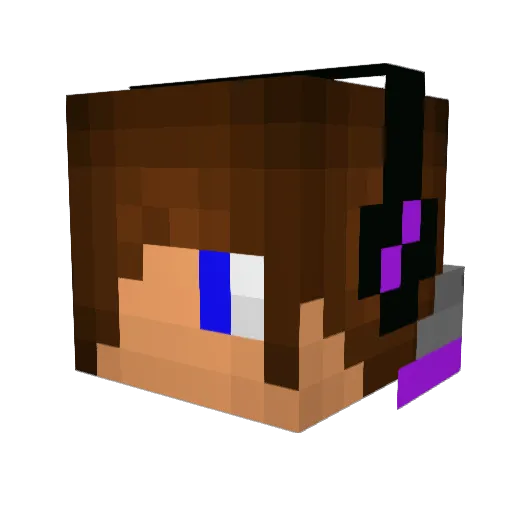 BakedTater Minecraft avatar head, 3D render