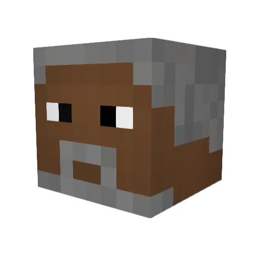 Baked_Beans Minecraft avatar head, 3D render