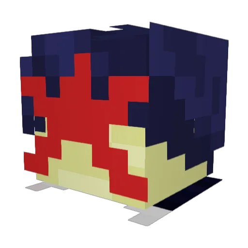 Baked_Beanssssss Minecraft avatar head, 3D render