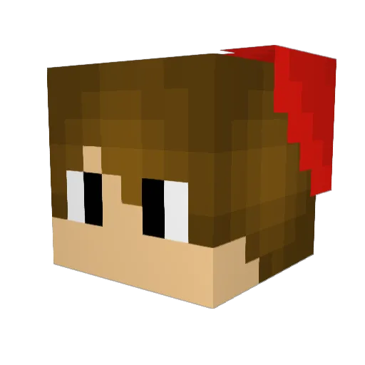 Baked_Seesaw Minecraft avatar head, 3D render