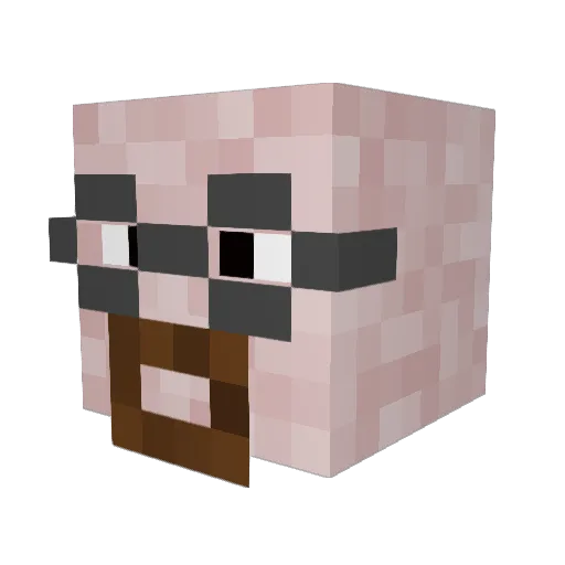 Bakedbeans6754 Minecraft avatar head, 3D render