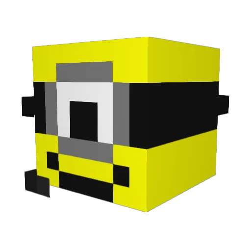 Bakedpotato345 Minecraft avatar head, 3D render