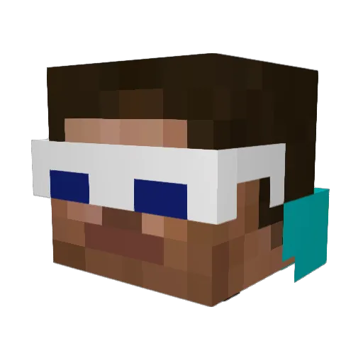 BakemonoHunter Minecraft avatar head, 3D render
