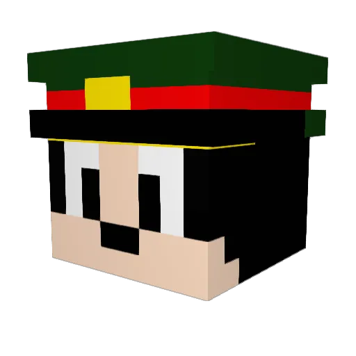 Baker_Bjorn Minecraft avatar head, 3D render
