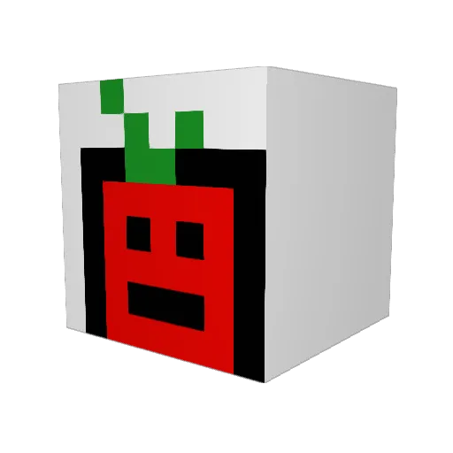 Bakerino4 Minecraft avatar head, 3D render