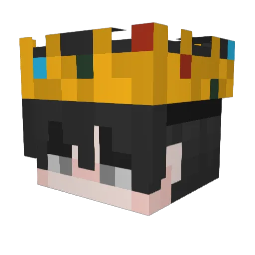 Bakethy Minecraft avatar head, 3D render