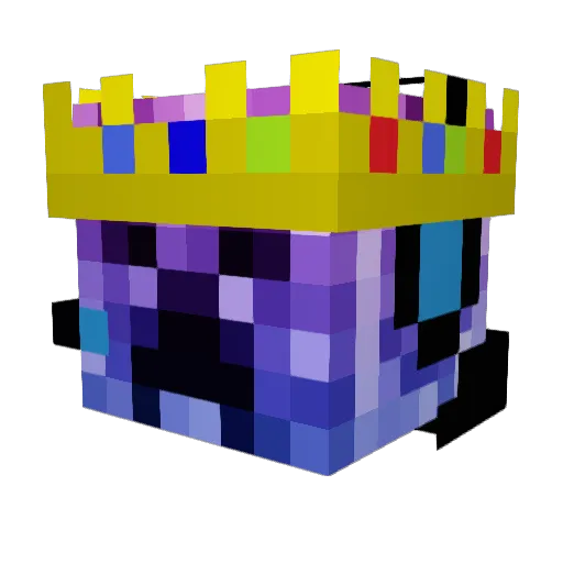 Baki66 Minecraft avatar head, 3D render