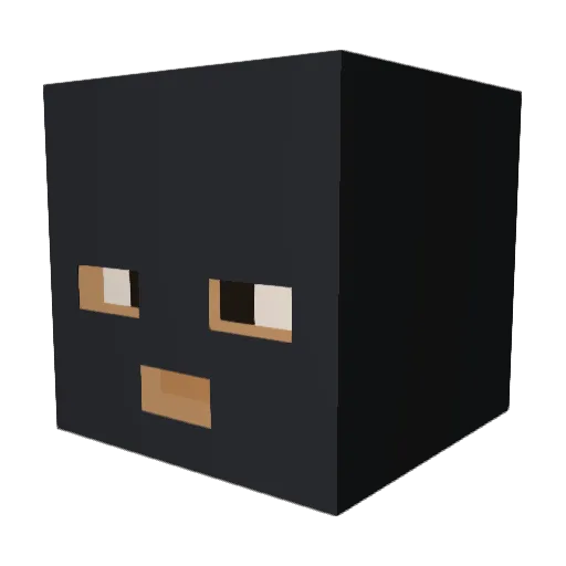 BakiUnsal Minecraft avatar head, 3D render