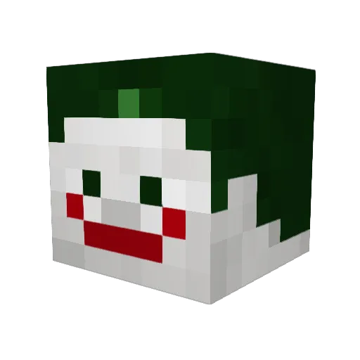 Baki_ya Minecraft avatar head, 3D render