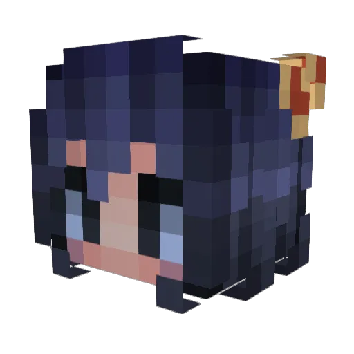 Baki_zz Minecraft avatar head, 3D render