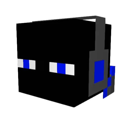 BaksHD Minecraft avatar head, 3D render
