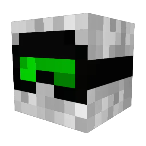 Baksling Minecraft avatar head, 3D render