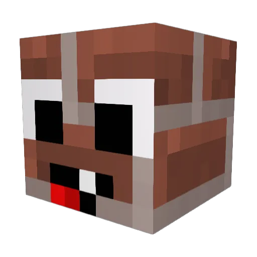 BaksteennOG Minecraft avatar head, 3D render