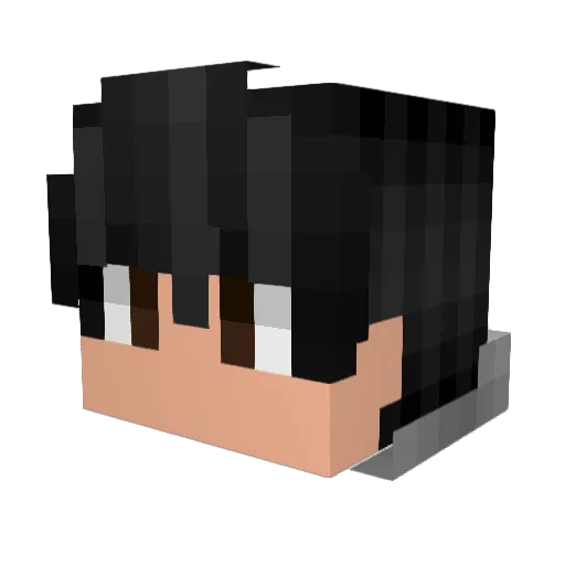 Bakstio Minecraft avatar head, 3D render
