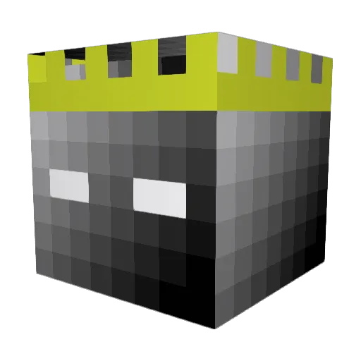 BakuganBencuri Minecraft avatar head, 3D render
