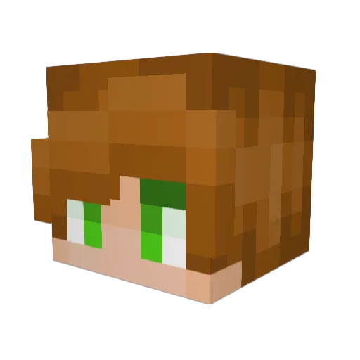 Bal10dor Minecraft avatar head, 3D render