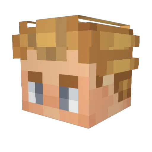 BalOpHetDak Minecraft avatar head, 3D render