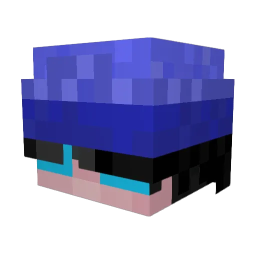 BalaR1 Minecraft avatar head, 3D render