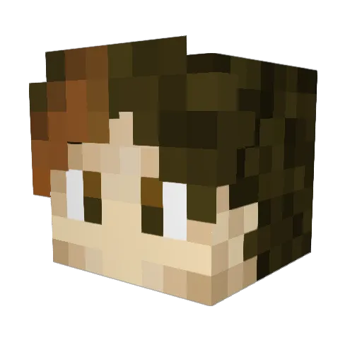 Balake52 Minecraft avatar head, 3D render