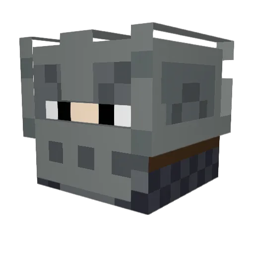Balalaikberg Minecraft avatar head, 3D render