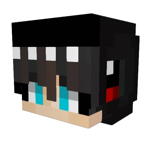 Balarya Minecraft avatar head, 3D render