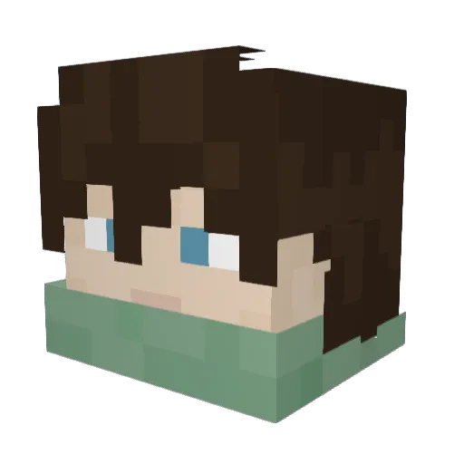 BalaurMaster Minecraft avatar head, 3D render