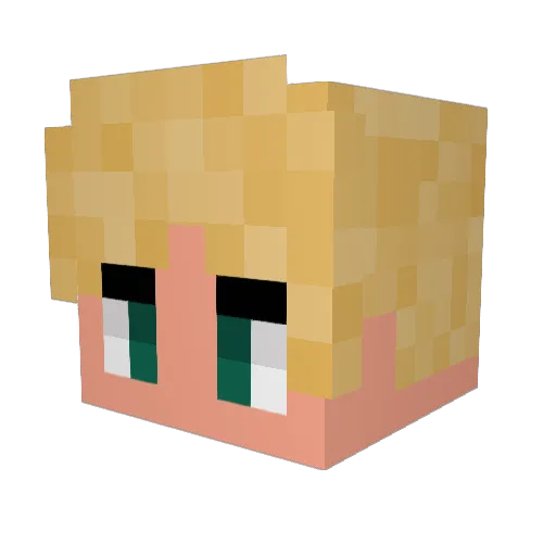 Balbali123 Minecraft avatar head, 3D render
