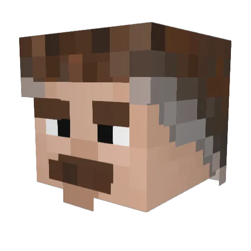 Balbarik Minecraft avatar head, 3D render