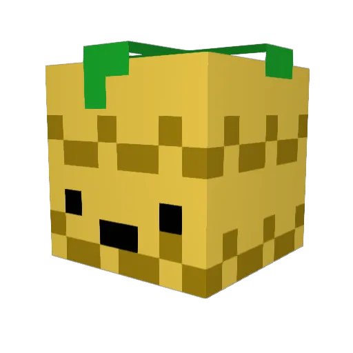 BaldAnanas Minecraft avatar head, 3D render
