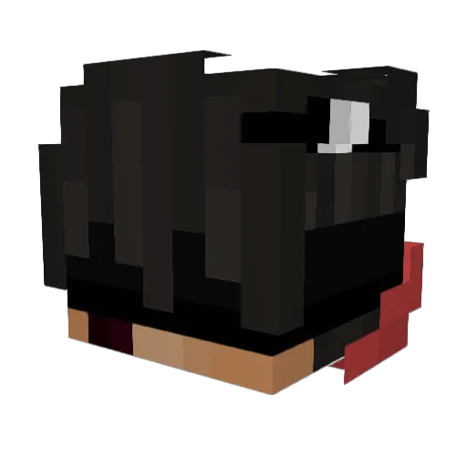 BaldBagina Minecraft avatar head, 3D render