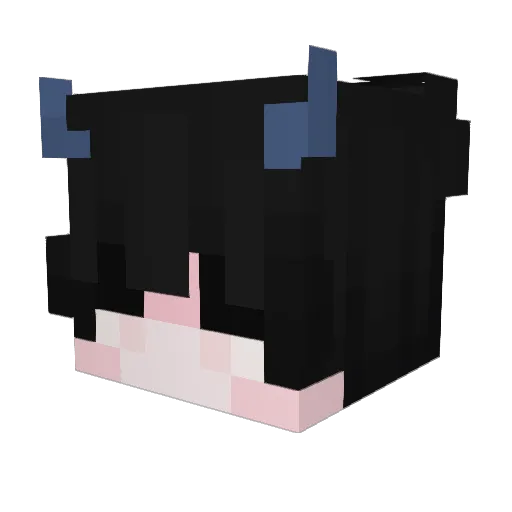 BaldClient Minecraft avatar head, 3D render