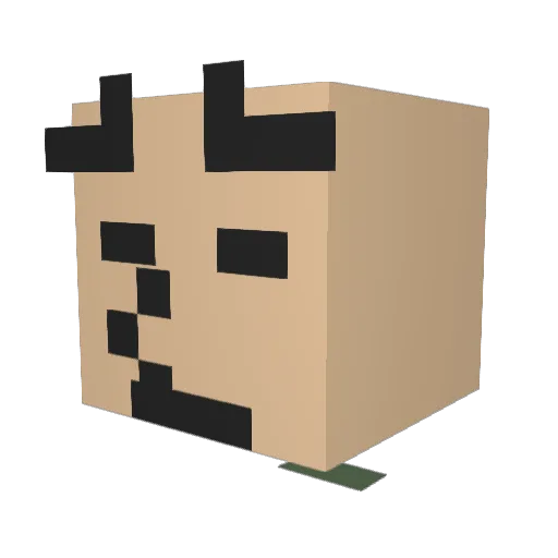 BaldJoe Minecraft avatar head, 3D render