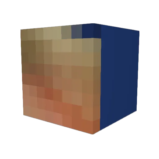 BaldUncleHugo Minecraft avatar head, 3D render