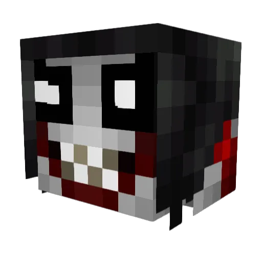 BaldWiz Minecraft avatar head, 3D render