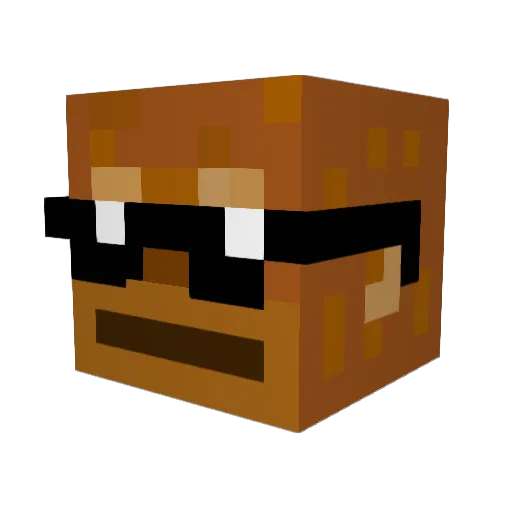 Bald_Ape Minecraft avatar head, 3D render