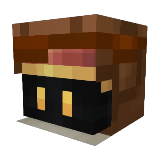 Bald_Baddie Minecraft avatar head, 3D render