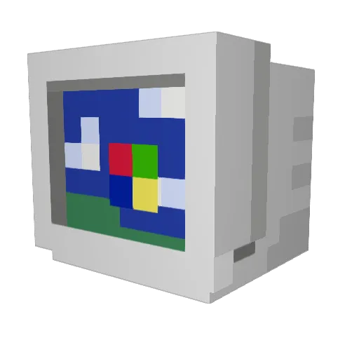 Bald_E Minecraft avatar head, 3D render