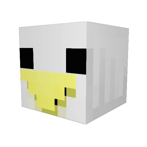 Bald_eagle71405 Minecraft avatar head, 3D render