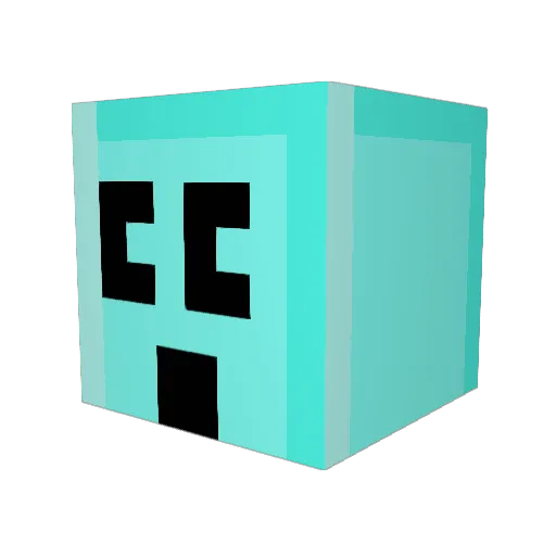 Balder123 Minecraft avatar head, 3D render