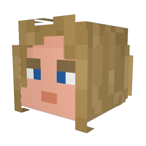 BalderFalk Minecraft avatar head, 3D render