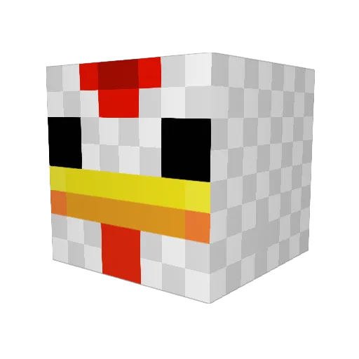 Balderdash521 Minecraft avatar head, 3D render