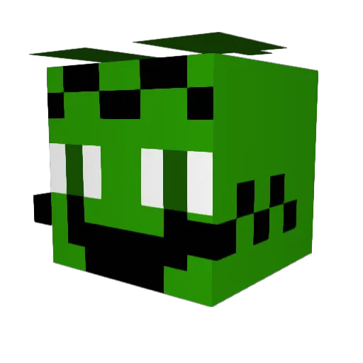 BaldiFan15 Minecraft avatar head, 3D render